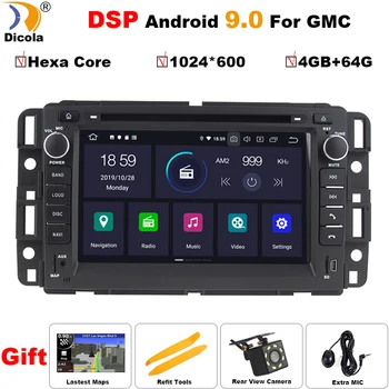 

IPS PX6 DSP 4G+64G Android 9 Hexa Core Car DvD GPS Multimedia Player For Chevrolet/Silverado/Tahoe/Monte GMC Yukon/Denali/Acadia