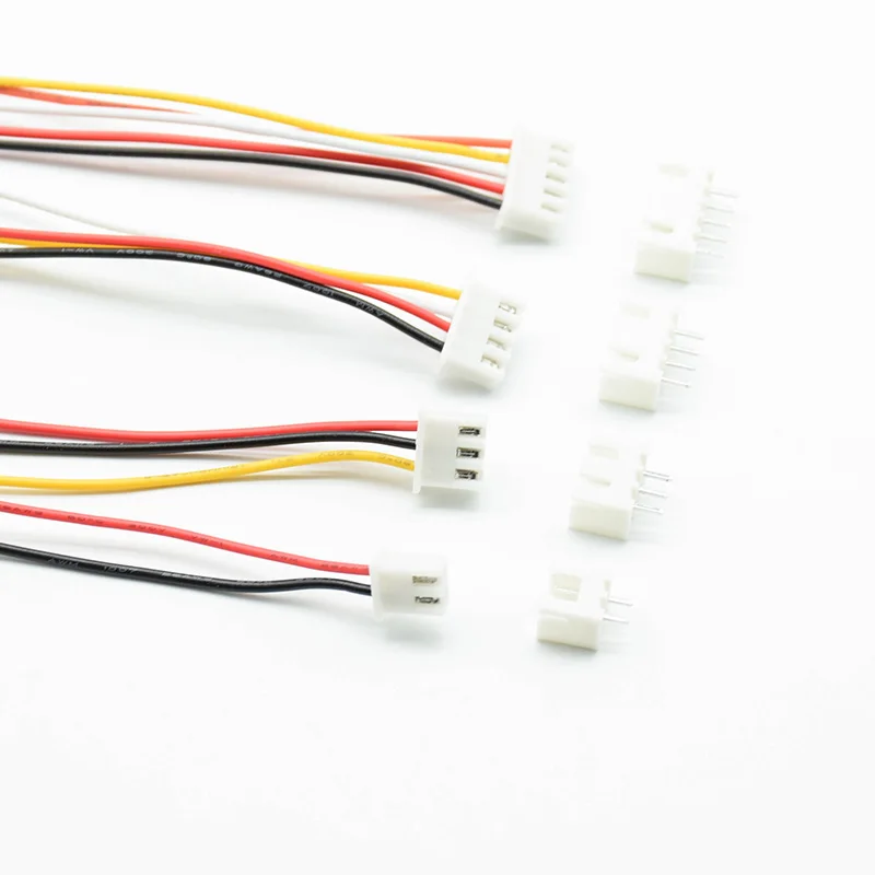 10pcs 10cm/20cm/30cm Length male Plug Wire Cable  26AWG  Male Female Plug Socket JST XH2.54 2/3/4/5/6Pin Pitch 2.54mm Connector
