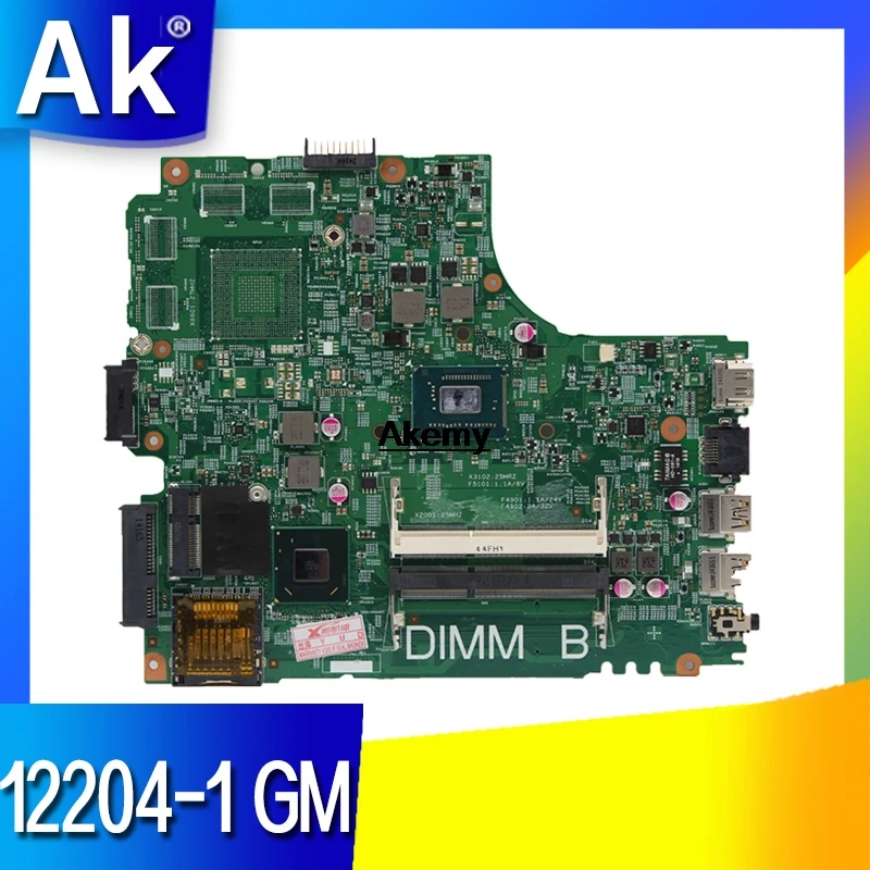 

12204-1 For Dell INSPIRON 2421 3421 5421 laptop motherboard CN-07GDDC 12204-1 com Dual-core CPU orginal Teste motherboard
