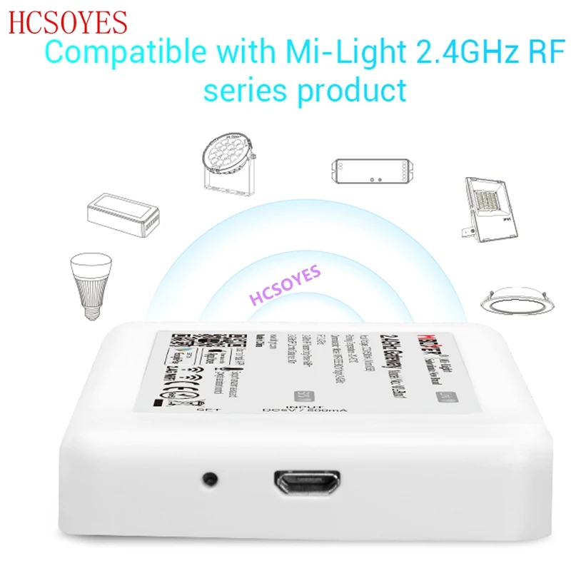 Продажа Mi светильник iBox2 2,4 ГГц WiFi умный светильник WiFi iBox контроллер DC5V 500mA концентратор RF пульт дистанционного управления Wi Fi с RGB светильник беспров...