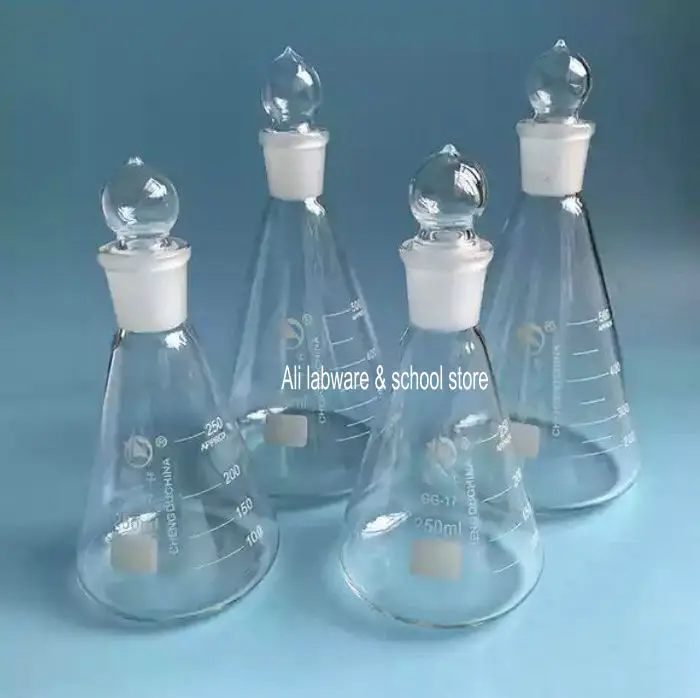 Коническая колба с заземляющей пробкой от 50 мл до 1000 1 шт.|conical flask|erlenmeyer flaskglass conical