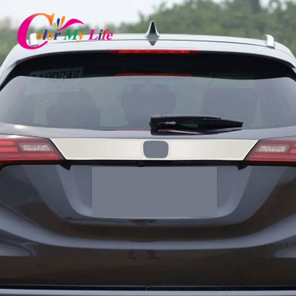 Подходит для Honda HR V HRV vezel 2015 2016 2017 хромированная Задняя Крышка багажника отделка