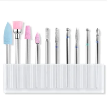 Набор ногтей Алмазная 10 Шлифовальная головка кварц, шлифование деталей машины шлифовальные иглы инструменты для отшелушивания