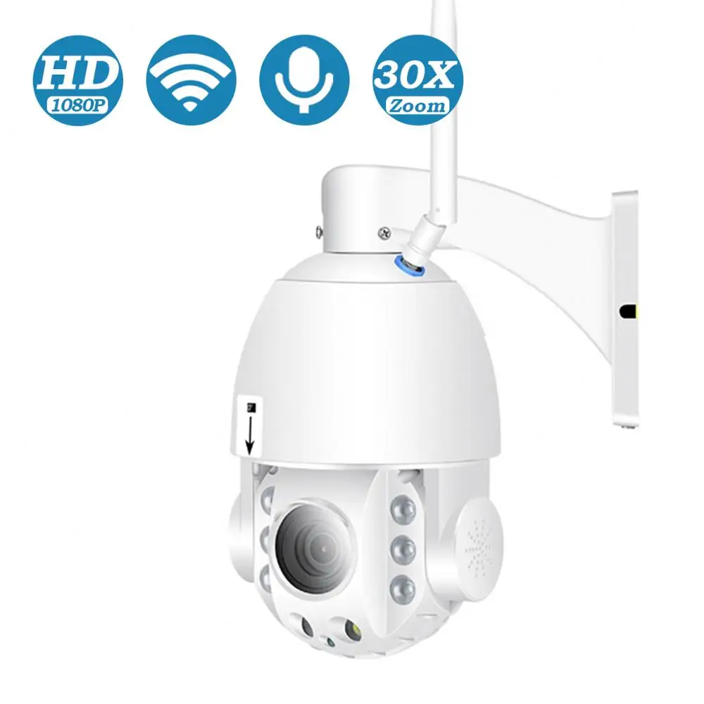BESDER открытый 30X зум камеры PTZ Автофокус IP Камера 1080P Скорость купол полный Цвет