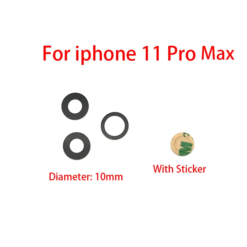 10 шт./лот, камера Стекло Объектив задняя камера стекло объектив для Iphone 11 Pro Max с клеем Замена Ремонт Запасные части - Цвет: For Iphone 11Pro Max