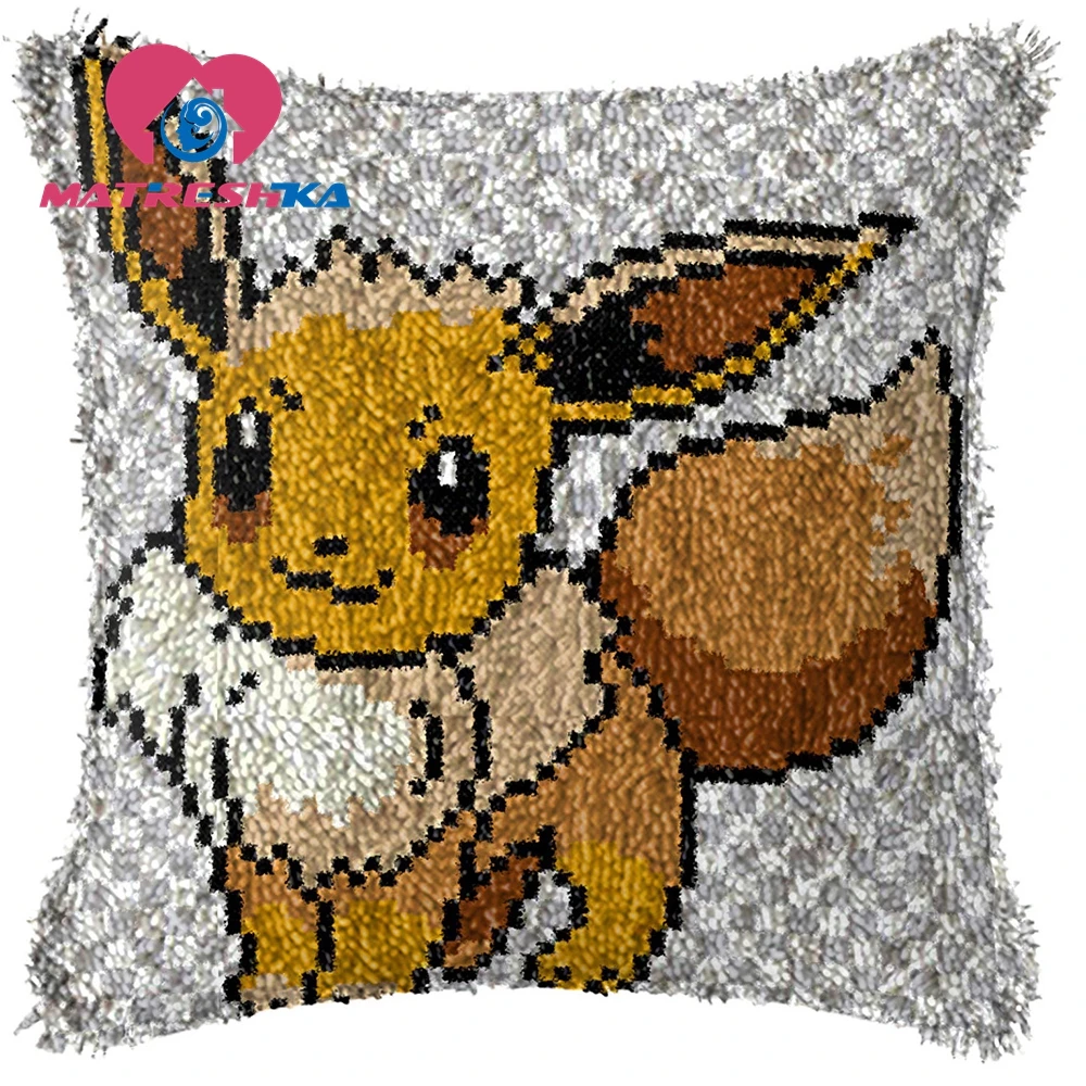 

diy rugs cross-stitch pillow latch hook kits embroidery carpet do it yourself embroidery pillow Foamiran for crafts Cartoon