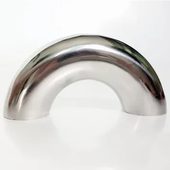 

Free shipping 25mm 304 Stainless Steel Sanitary Weld 180 Degree Bend Elbow Pipe Fitting For homebrew Dairy Product