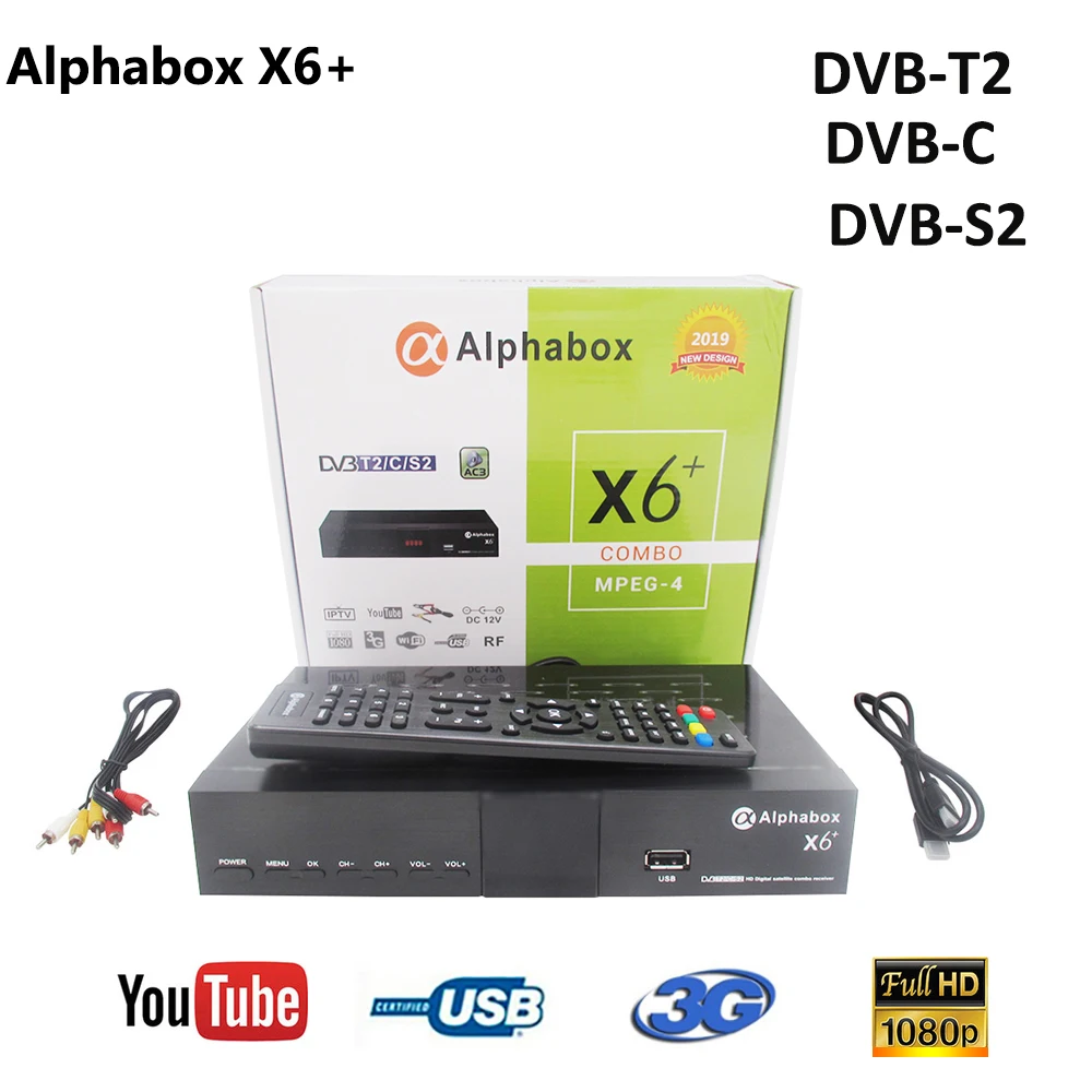 Combo DVB S2/T2/C спутниковый ТВ приемник Alphabox X6 + Поддержка Cccam Newcamd Mgcamd Powervu Ключ ТВ Тернер USB Wifi alphabox x6 +|Спутниковое ТВ| | АлиЭкспресс
