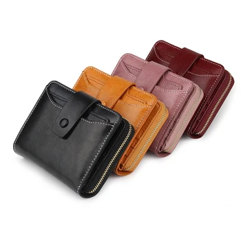 

0667Vintage Leather Purses Card Bag Travel High quality Luxury Designer Bag