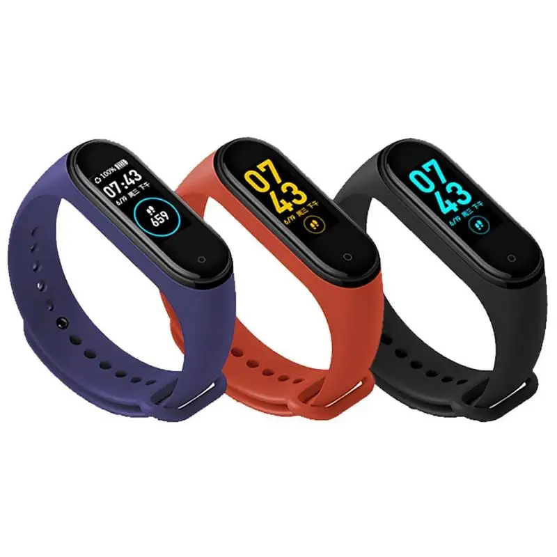 

New Portable M4 Smart Band Fitness Tracker Bracelet Heart Rate Blood Pressure Monitor Touch Screen Waterproof Standby Captain