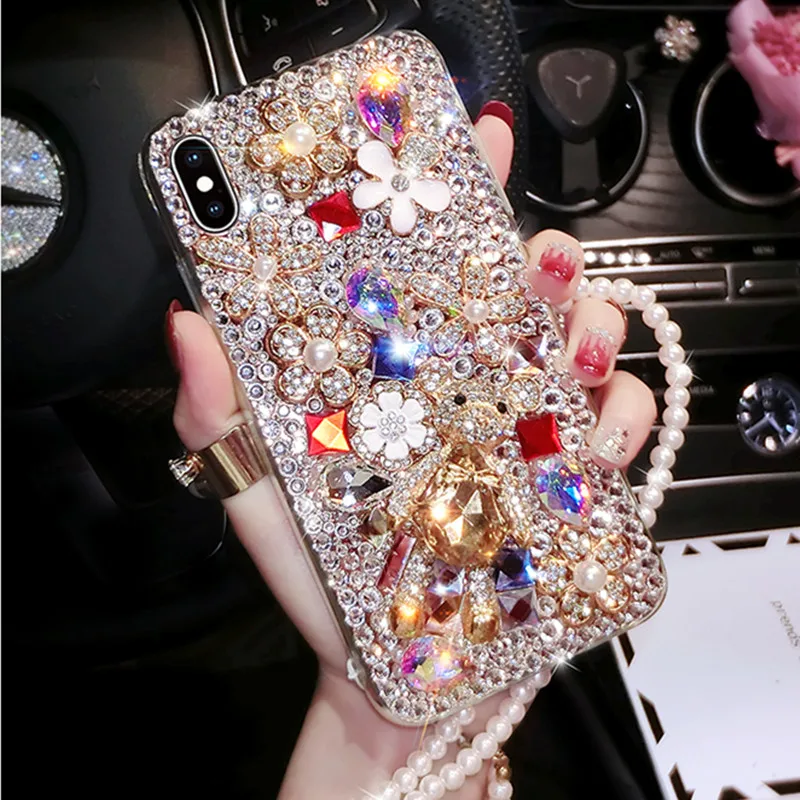 

Lovely Bling Crystal Diamond Rhinestone 3D Stone Hard Back Cover For Samsung A50 A70 A10 A20 A30 A40 A60 A80 A90 M30 M40 M20 10