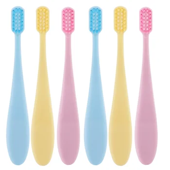 

6Pcs/2 Sets Kids Toothbrush Soft Bristle Toothbrushes Anti-Slip Portable Handle Training Brushes for Children Baby