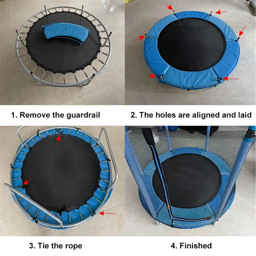 Trampoline Protective Cover 1.2/1.4M Children's Trampoline Jumping Bed Cover Protective Cover Protective Sponge Edge Jacket Hemming Accessory Cloth