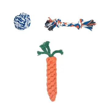 

Chew Puppy Small Dog Rope Toy Set Washable Cotton Rope Dog Toy 7-piece Set