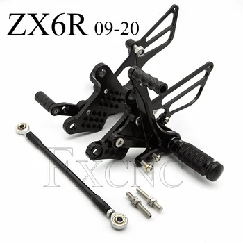 

CNC Adjustable Rearset For Kawasaki Ninja ZX636 ZX 6R ZX6R ZX-6R 2009 2010-2020 2019 Motorcycle Footpeg Pedals Rearsets Footrest