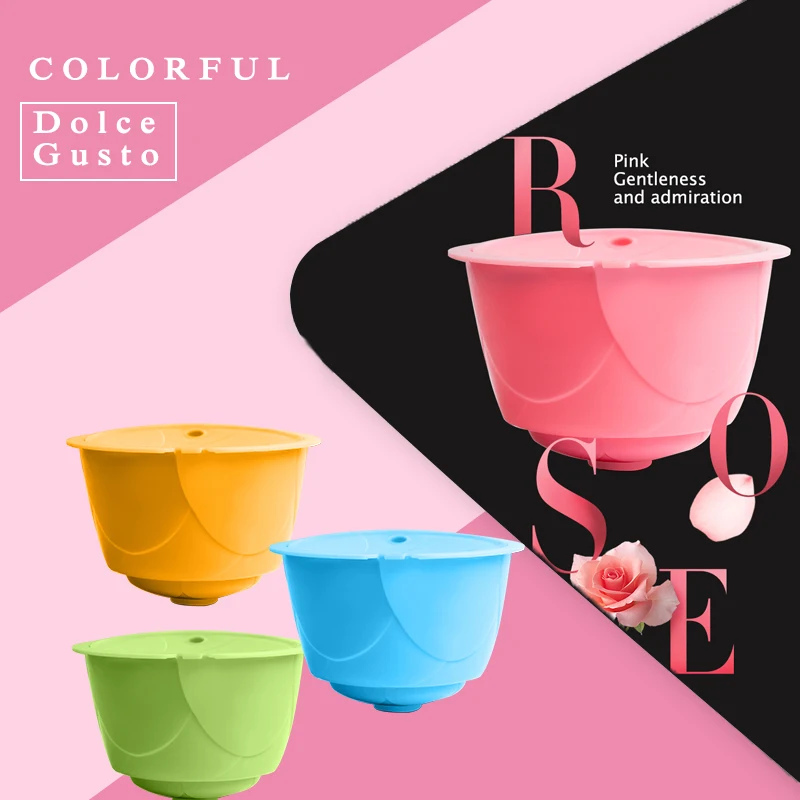 Многоразовые кофейные капсулы iCafilas Dolci Gusto 3 я двухцветная пластиковая