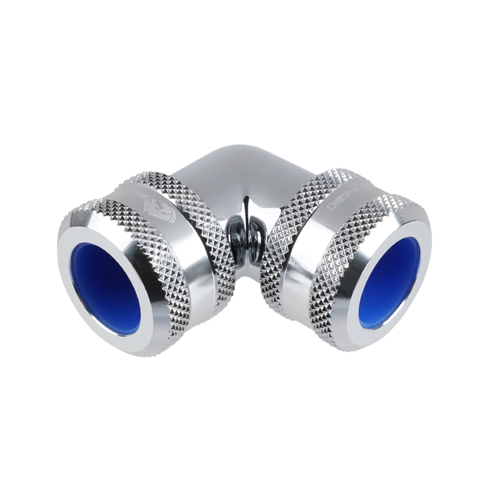 4pcs/lot Bykski Anti Falling  OD 12MM 14mm16MM  PETG PMMA Hard Tube 90 Degree Double Hand Compression Fittings