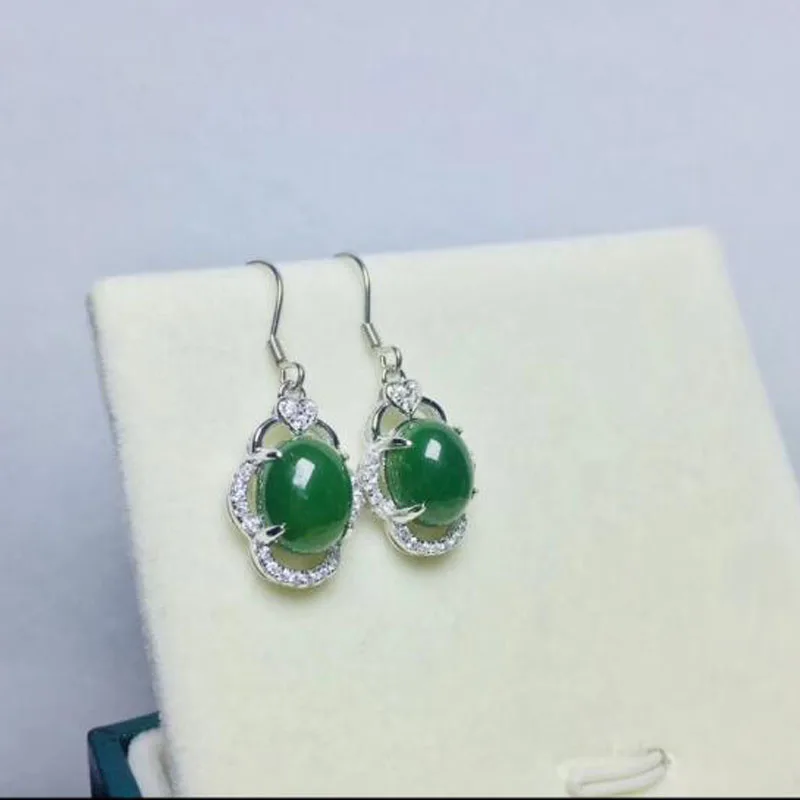 Jasper and Jade Earrings Earrings in Green Tear Drops Gemstone Earrings Green Jasper and Yellow Jade Earrings
