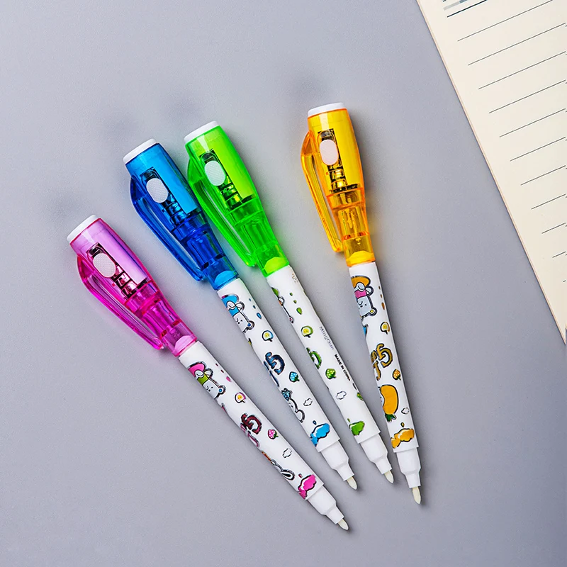7Colors Invisible Spy Disappearing Ink Pen with UV Light Fun Activity  Entertainment for Secret Message and Kid Goodies Bag Toy - AliExpress