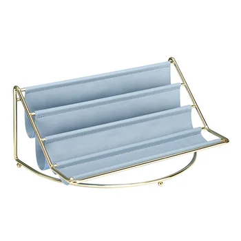 

Cosmetics Space Saving Simplicity Multi Layer Home Office Bedroom Storage Holder Nordic Style Desktop Organizer PU Leather Daily