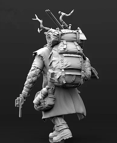 1/24 каучуковая фигурка модели наборы воин Фэнтези модель Unassambled Неокрашенный