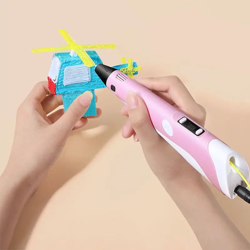 CreativeI Magination 3D 인쇄 펜 4D 인쇄 펜 PLA 필 라 멘 트 LED 화면 낙서 3D 펜 생일 선물 어린이 장난감