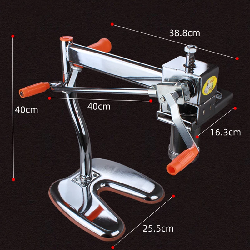 Household manual stainless steel noodle pressing machine Portable two-axis noodle making machine 10 kinds of pasta making