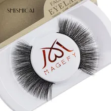 1 пара натуральный накладной макияж ресниц 3d норковые ресницы, наращивание ресниц макияж настоящая сибирская полоска норковых ресниц Прямая