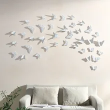 

Ceramic Butterflies Nordic Minimalist Decor Living Room Background Wall Decoration Pendant 3D Butterfly Craft Home Hanging Decor