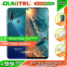 OUKITEL C17 Pro 6,35 ''19:9 4 Гб ОЗУ 64 Гб ПЗУ MT6763 смартфон 13 МП отпечаток пальца Восьмиядерный Android 9,0 4G мобильный телефон 3900 мАч