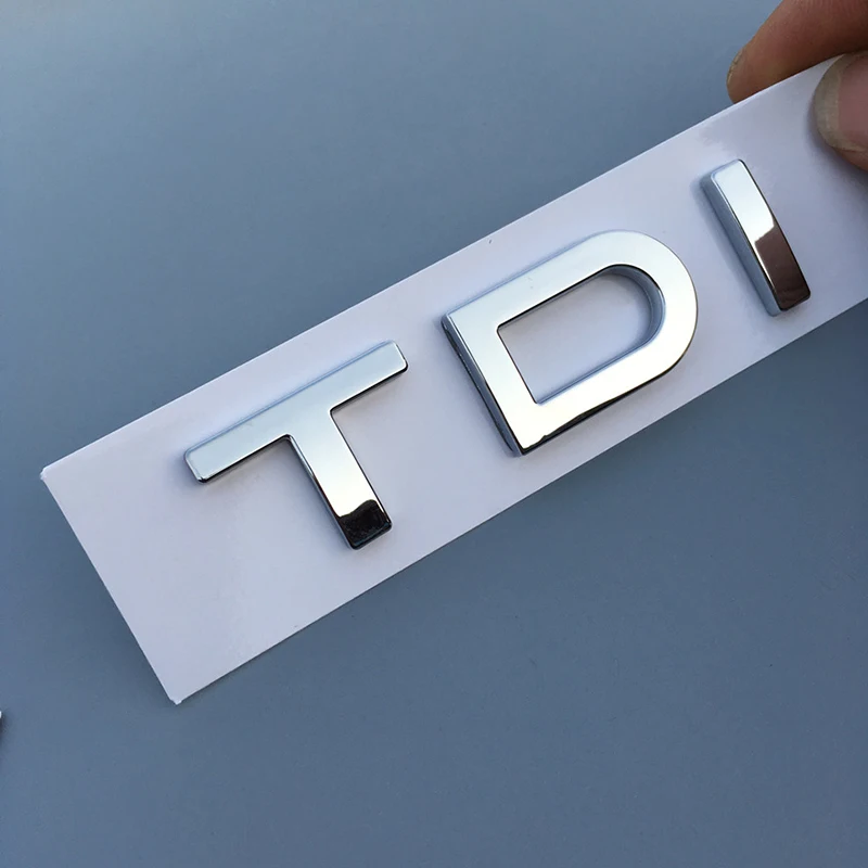 Для Audi A7 A8 A6L Q7 TDI 1.9TDI 2.0TDI 2.5TDI 2.7TDI 3.0TDI хромированная эмблема автомобиля Стайлинг задний багажник письмо номер логотип наклейка