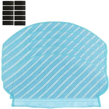 

5pcs Cleaning Mop Cloths + 10pcs Magical Stickers for Ecovacs Deebot OZMO950 920 Sweeping Robots Vacuum Cleaner Parts