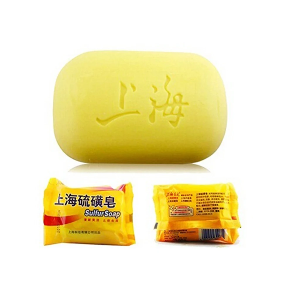 Самое дешевое горячее 85 г Шанхай серное мыло 4 условия кожи от акне, псориаза Себорея Eczema анти грибок Ванна здоровая чистая