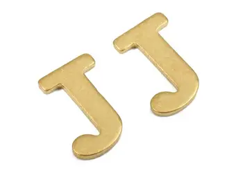 

Brass J Blank - Raw Brass Letter J Blank - Brass Letter Wallart Decoration - 50PCS/LOT - 9.71x5.61x0.73mm - PP2764
