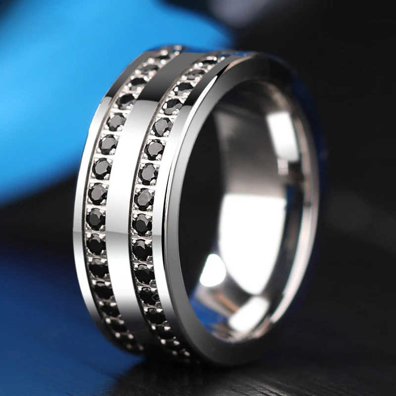 Fedi Nuziali In Carburo Di Tungsteno - Larghezza 8 Mm, Uomo E Donna