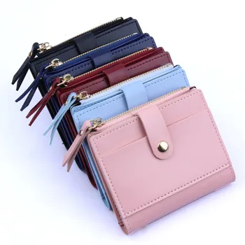 

Fashion Women Wallet Lovely Candy Color Small Coin Zipper Purse Card Package Mini Coin Purse Wallet Key Holder