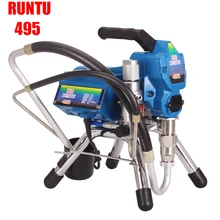 Безвоздушный распылитель краски машина высокого давления электрическое оборудование для окраски домашнее украшение 395 495 с распылителем пистолет краска ing инструмент