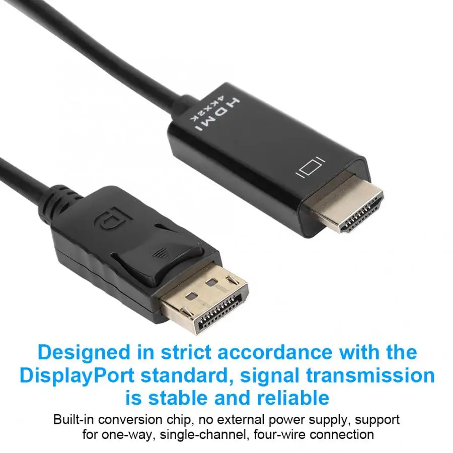 1,8 м кабель DP-HDMI патч-корд аудио видео конвертер Поддержка 4K Ultra HD