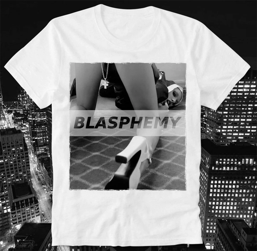 Hotbox футболка сексуальная Nun Now Церкви Сатаны порно для взрослых Blasphemy Swag Girl Hba
