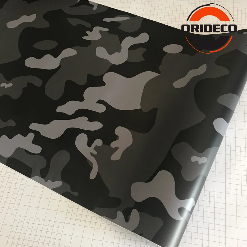black gray snow camo vinyl car sticker 2