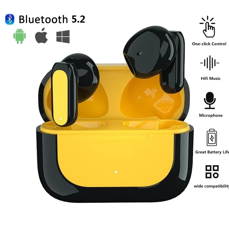 TWS-стереонаушники с сенсорным управлением поддержкой Bluetooth 5 0 и микрофоном |