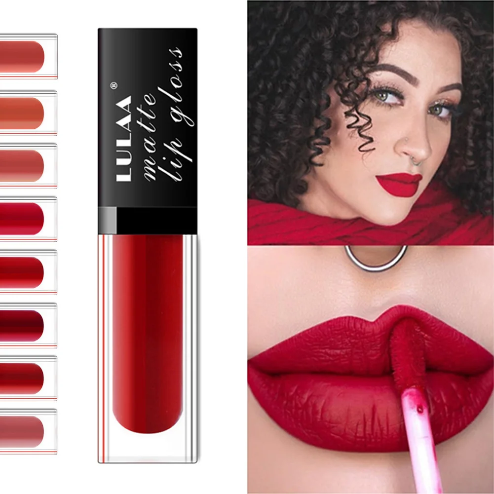 

Waterproof Matte Lip Glosses Long Lasting Liquid Lipstick Beauty Cosmetic Women Sexy Red Lipstick