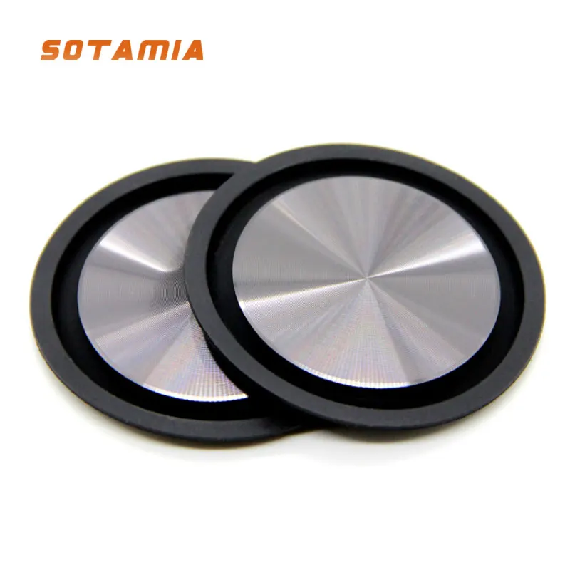 

SOTAMIA 2Pcs 62MM Subwoofer Passive Radiator Bass Radiator Diaphragm DIY Audio Speaker Accessories Parts Woofer Vibration Plate