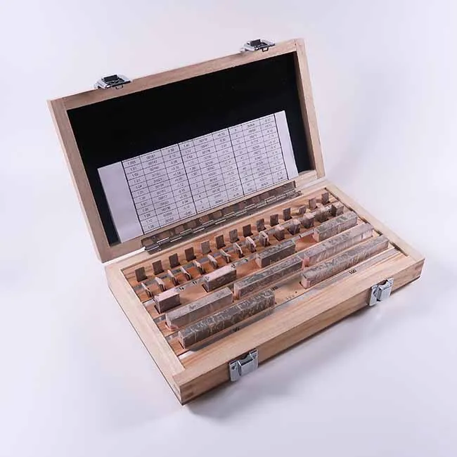 Certificated Gage Block Set 38 Pcs Grade 0 Slip Jo blocks 1-100mm