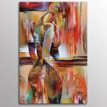 

Abstract Girl Decorative Painting Nordic Watercolor Sexy Beauty Decorative Painting Frameless Picture Wall Art Canvas Painting
