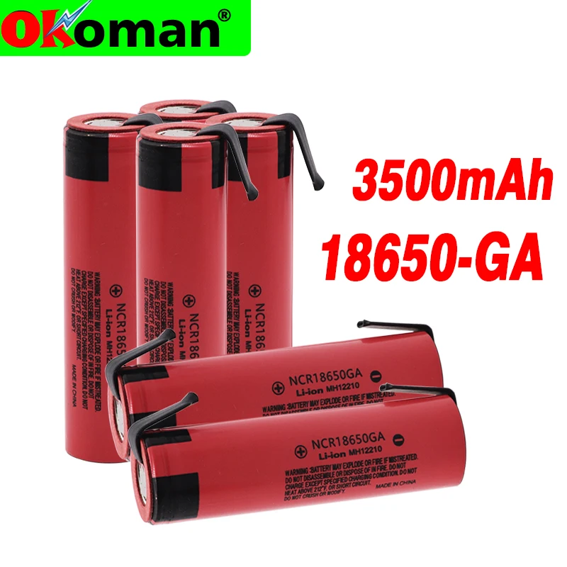 18650 GA 3,7 v 3500mah 18650 литиевая аккумуляторная батарея сварочные никелевые листовые батареи для Panasonic