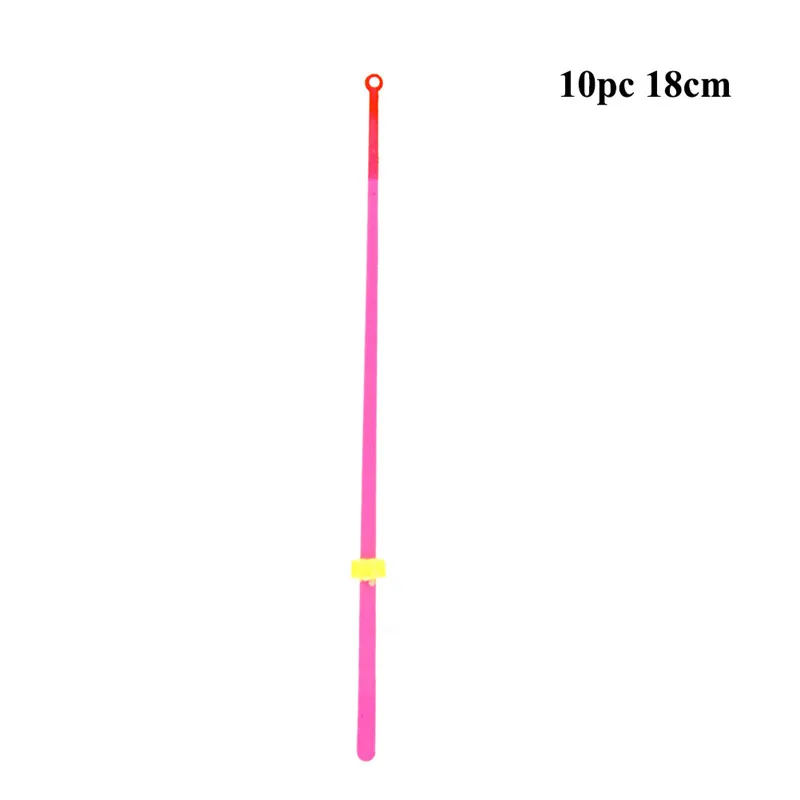 Удочка для подледной рыбалки, зимняя уличная спортивная портативная прочная удочка, набор наконечников, рыболовные принадлежности, удочки - Цвет: 18cm 10pcs Red rod