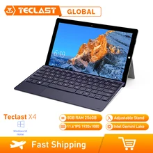 Teclast X4 2 в 1 планшет ноутбук 11,6 дюймов Windows 10 Celeron N4100 четырехъядерный 1,10 ГГц 8 Гб ram 256 ГБ SSD HDMI с клавиатурой планшет