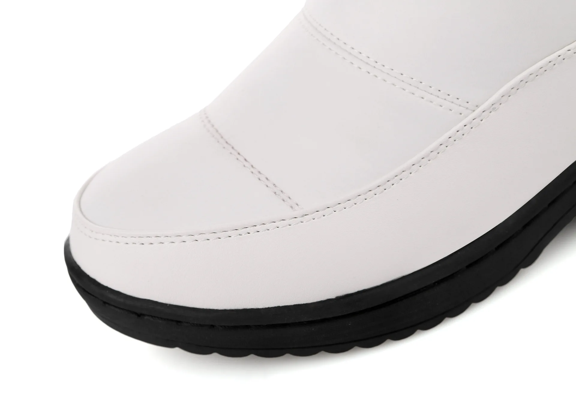 Зимняя женская обувь теплые ботинки на нескользящей подошве белые хлопковые ботинки зимние ботинки на толстой рифленой подошве женские ботинки HX-85