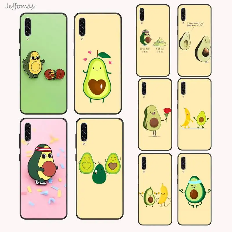 

Avocado cartoon Phone Case For Samsung Galaxy A 3 6 7 8 10 21 01 11 31 91 10S 20S 30S 50S PLUS